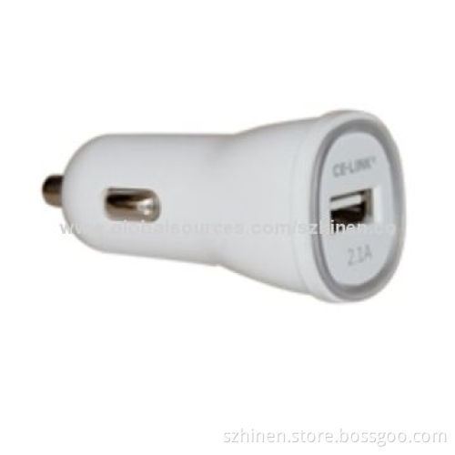 Car Charger with 5V/2.1A Output, Convenient to Use
